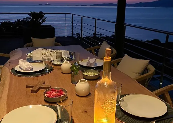 Large Family Villa, Exceptional Sea View Villa Coti-Chiavari (Corsica)